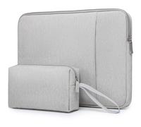 HYZUO 17-17,3 Pollici Set di Custodie PC Portatili per 17" 17,3" HP/Lenovo/Dell/ASUS/Acer/LG/MSI Gaming Laptop/Razer Blade 17/18, Borsa Protettiva per Uomo Donna, Grigio Chiaro