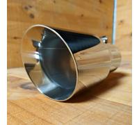 Hz 4.50 Inch Universale Infilare Su da Corsa Scarico Punta Per Sopra 3.00 Tubo
