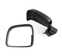 HZ-DESIGN Specchietto Copertura Calotta Specchio con Telaio SX Alloggiamento Nero Adatto A per T5 fino A 2009 per Caddy 2004-2015
