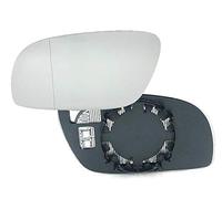 HZ-DESIGN Vetro specchietto retrovisore esterno vetro sinistro riscaldato asferico compatibile con Touran 02/2003-05/2009