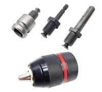 HZACHYX Mandrino per trapano da 13 mm in metallo 1/2 presa a cricchetto autobloccante mandrino adattatore per chiave elettrica, utilizzato per avvitatori a percussione, trapani elettrici, trapani a