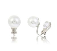 HZAOPZE Orecchini Clip su Perle Simulate Orecchini Perla d'Acqua Dolce per Donna Orecchini Clip On Perla Non Forati, Orecchini Che Possono Essere indossati Senza Piercing