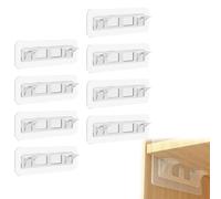 HZAOPZE Pioli Adesivi per Supporto Supporti autoadesivi per scaffali, Design Rinforzato, Senza punzonatura, per armadi da Cucina, librerie, armadi, Cartone di lavagne,8 PCS