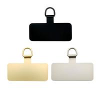 HZAOPZE Toppa per Telefono Cellulare, 3 pcs Metallo Nero Toppa per Telefono Robusto Portatile Patch per Telefono per Cellulare Patch di Ricambio Universale(Nero, Oro, Argento)