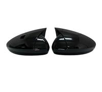 HZBHD 2x Calotte Specchietti Retrovisori Esterni Per Auto Per FIAT Per TIPO Per EGEA 2015-2022 Cappucci Copri Laterali, Guscio Aggiuntivo Retrovisore Tappo(Nero lucido)