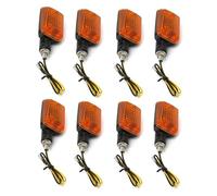 HZBHD 4/8 Pezzi Indicatori di Direzione per Moto per H&Onda per CB 650 900 500 350 Shadow 750 per CB650 per CB900 Indicatori Lampeggianti Lampada Lampeggiante Indicatore di Direzione(8 Pezzi)