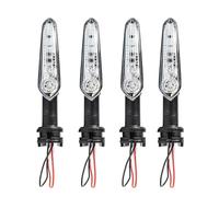 HZBHD Indicatori Di Direzione Anteriori E Posteriori Per Moto Per Y&amaha YZF R15 V2 V3 V4 R25 R3 R6S R6 R1 R7 R9 Nikon VMX V-MAX1700 Indicatore Di Direzione(4 pezzi)