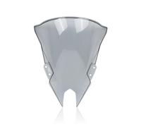 HZBHD Parabrezza Per Moto Per Kawasaki Per Ninja 500 Per Ninja 500SE 2024 2025 Schermo Paravento Alto A Doppia Bolla Spoiler(Titanio leggero)