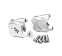 HZBHD Riser Manubrio Riser Manubrio Moto per BMW R1200GS 2004-2008 R 1200 GS Adventure 2005-2008 Morsetto Manubrio per Montaggio A Barra Adattatore di Sollevamento(Argento 1)