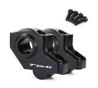 HZBHD Riser Manubrio Riser Manubrio Moto per Y&amaha TDM 850 1991-2000 TDM 900 2002-2011 Riser Manubrio Morsetto di Montaggio Riser Sollevamento(Nero)