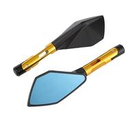 HZBHD Specchietti Retrovisori per Motociclette, Specchietti Retrovisori per Kawasaki Z650 Z750 Z800 Z1000 Z900 ER-6N ER-6F(Oro)