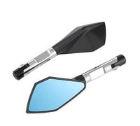 HZBHD Specchietti Retrovisori per Motociclette, Specchietti Retrovisori per Kawasaki Z650 Z750 Z800 Z1000 Z900 ER-6N ER-6F(Argento)