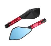 HZBHD Specchietti Retrovisori per Motociclette, Specchietti Retrovisori per Kawasaki Z650 Z750 Z800 Z1000 Z900 ER-6N ER-6F(Rosso)