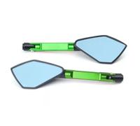HZBHD Specchietti Retrovisori per Motociclette, Specchietti Retrovisori per Kawasaki Z650 Z750 Z800 Z1000 Z900 ER-6N ER-6F(Verde)