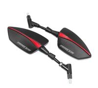 HZBHD Specchietto Retrovisore per Moto Specchietti Retrovisori Sinistro Destro Specchietti Retrovisori Laterali Regolabili per Yamaha Tracer 900 700 GT(Rosso,X-1)