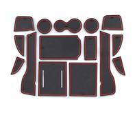 HZBHD tappetini Antiscivolo Accessori Interni Auto Tappetino Antiscivolo per Scanalature Porte per Honda per Civic 11a Generazione 2021 2022 2023 tappetini in Gomma per Inter(Rosso)