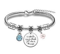 HZBLAZ Buon Amica Braccialetti Amicizia Amicizia Apprezzare Regalo Donne Migliore Amica Andare All'Università Incoraggiare Ricordo Compleanno Natale Accompagnare Ritorno A Scuola Gioielli Simpatico