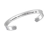 HZBLAZ Migliore Amica Bracciali Laurea Apprezzare Regalo Donne Buon Amica Andare All'Università Incoraggiare Ricordo Compleanno Gioielli Natale Le Amiche Sono Le Sorelle Che Ti Scegli
