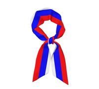 HZCRAES Sciarpa Testa Sciarpa Collo Dei Capelli Bandiera Strisce Alla Moda Sciarpe Per Le Donne Borsa Della Borsa Sciarpe Per Borse Setosa Lungo Sottile Raso Foulard Moda, Bandiera Russa Blu Rossa