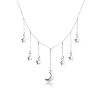HZCVSG 925 Sterling in Argento stackabile Collana a Catena Corta per Le Donne Fidanzamento del Matrimonio