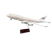 HZCVSG Aerei di 47 cm per Gli Emirati Arabi Uniti B747 Modello Diecast Aereo W Luci Presentazione (con Luce)