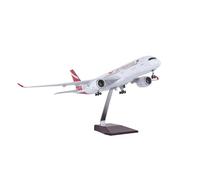 HZCVSG Aerei Diecast per Air Mauritius 350 Aviazione Civile Airflessent Ornamento aeronautico Ruote e luci (con Luce)