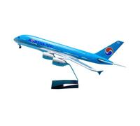 HZCVSG Aeroplani Diecast A380 Aereo Aircraft di Zinco Coreano Modello 46 cm con Ruote e aeromobili per Le luci