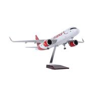 HZCVSG Airplanes Diecast 1:80 per Columbia Airlines A320Neo Simulazione Aircraft Airliner Ornament (with Light)