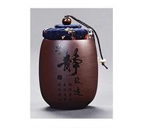 HZCVSG Cremazione urnsfor Cenere di cremazione urne Ceneri umane urn Cilindro di Ash di stoccaggio di Cenere sigillato Contro Materiale ceramico di umidità Fatto a Mano (Colore: i) bei Tempi