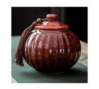 HZCVSG Cremazione urnsfor Cenere urna Funerale urne cremazione per Una Piccola quantità di Ceneri umane Serbatoio Portatile Materiale ceramico complessivo Chiaro Souvenir Perfetto (Colore: Rosso,