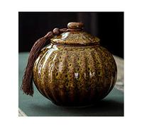 HZCVSG Cremazione urnsfor Cenere urna Funerale urne cremazione per Una Piccola quantità di Ceneri umane Serbatoio Portatile Materiale ceramico Generale chior pupa Perfetto Souvenir (Colore: Giallo,