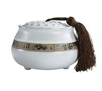 HZCVSG Cremazione urnsfor Cenere urna Funerale urne di cremazione Adulti Bambini Grazia Grazia Contro l'umidità Leggera e Decorazione della Frangia Portatile Souvenir 12,5 * 8,5 cm (Colore:) bei