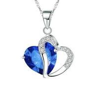 HZCVSG Necklace Chain Men Women Jewellery Heart Cipnder Collana per Le Donne Gioielli