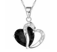 HZCVSG Necklace Chain Men Women Jewellery Heart Cipnder Collana per Le Donne Gioielli