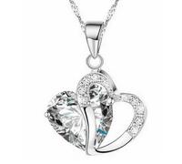 HZCVSG Necklace Chain Men Women Jewellery Heart Cipnder Collana per Le Donne Gioielli