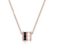 HZCVSG Piccola Collana in Vita Femmina Femminile Sterling Clavicle Chain Placcato a 18k Rose Colore Golden Set