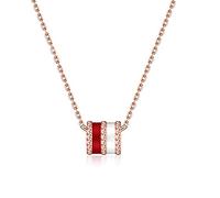 HZCVSG Piccola Collana in Vita Femmina Femminile Sterling Clavicle Chain Placcato a 18k Rose Colore Golden Set