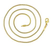 HZCVSG Pollici 2 mm Neckace Golden Snake Chain Collace Donna Regalo per Matrimoni da Uomo