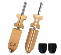 HzdaDeve 2 pezzi Upgraded 0,4 mm Hotend Kit per Flashforge AD5X Quick Detachable Ugello estrusore testina di stampa Quick Release ugello riscaldatore blocco throat tube con copertura in silicone 2PK