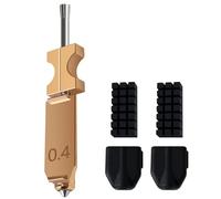 HzdaDeve Upgraded 0.4MM Hotend Kit per Flashforge AD5X Quick Detachable Ugello estrusore Quick Release ugello riscaldatore blocco throat tubo con copertura in silicone 2PK e ugello spazzola per