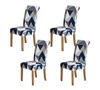 HZDHCLH Set di 4 coprisedia elasticizzati rimovibili, lavabili per hotel, ristorante, cucina, feste di nozze