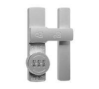 HZDXWXOJ 1 pz Serratura for Porta Scorrevole a 180 Gradi Serratura for Porta con Password Serratura for Porta Interna Serratura for Porta Fibbia Luminosa(Silver)