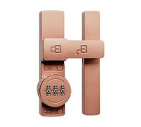 HZDXWXOJ 1 pz Serratura for Porta Scorrevole a 180 Gradi Serratura for Porta con Password Serratura for Porta Interna Serratura for Porta Fibbia Luminosa(Red Bronze)