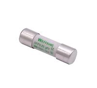 HZDXWXOJ 10 pz Fusibile Solare FOTOVOLTAICO 1000 V DC 10 * 38mm 1A 3A 5A 10A 15A 20A 25A 30A for la Protezione del Sistema di Alimentazione Fotovoltaica Argento Puro Fuso(1A)