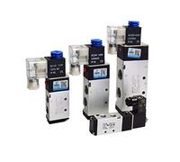 HZDXWXOJ 4V210-08 4v110-06 Valvola pneumatica a 5 Vie 5/2 Elettromagnetica DC12V DC24V Elettrovalvole Controller AC110V AC220V 4V310-10(4v110-06,5V)