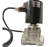 HZDXWXOJ Elettrovalvola di avviamento a Pressione Zero a 2 Vie, 6 Bar, 0,6 MPa, 1 Pollice, 380 V, orifizio 25 mm, SS304, DN25, normalmente Aperta, Tipo ad Azione Diretta(NPT-36V)