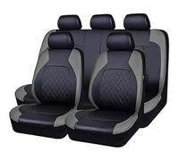HZEXTKWD Set Coprisedili Auto per Focus St Line St Line MK4 Station Wagon 2004-2023 2024,Auto Coprisedile Protezioni per Sedili Set Pelle Copri Sedile Anteriori E Posteriori Accessori,B/Gray