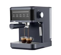 hzexun 20 Bar Macchina manuale da Caffè Espresso e Cappuccino,Caffè in Polvere o in Cialde E.S.E., Montalatte classico per Cappuccini, Serbatoio Estraibile da 1.8 L Touch Intuitivo