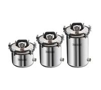 hzexun Sterilizzatore a vapore elettrico Dispositivo sterilizzatore a vapore Macchina elettrica autoclave da laboratorio portatile per mediche apparecchiature odontoiatriche (18L)