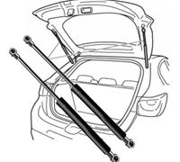 HZFXDM Asta di Supporto del Bagagliaio del portellone Posteriore dell'auto per Fiat per Bravo 2008-2012 Asta di Supporto Molla a Gas Ammortizzante